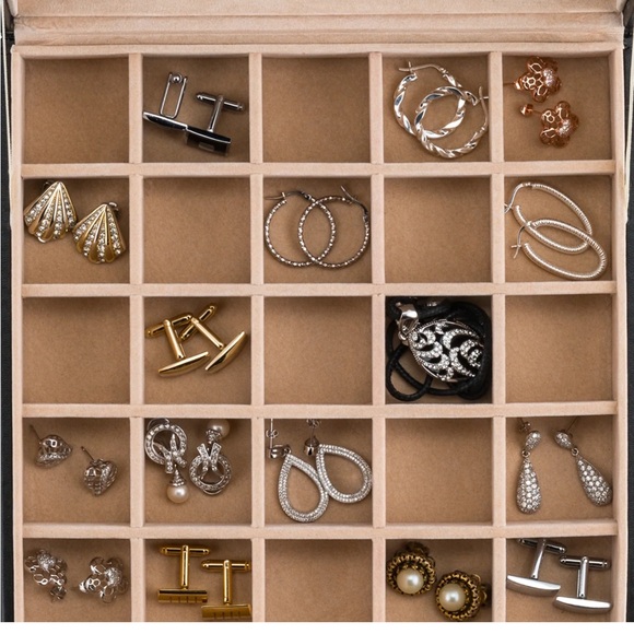 GLENOR 25 COMPARTMENT JEWELRY ORGANIZER NWOT - Picture 2 of 12